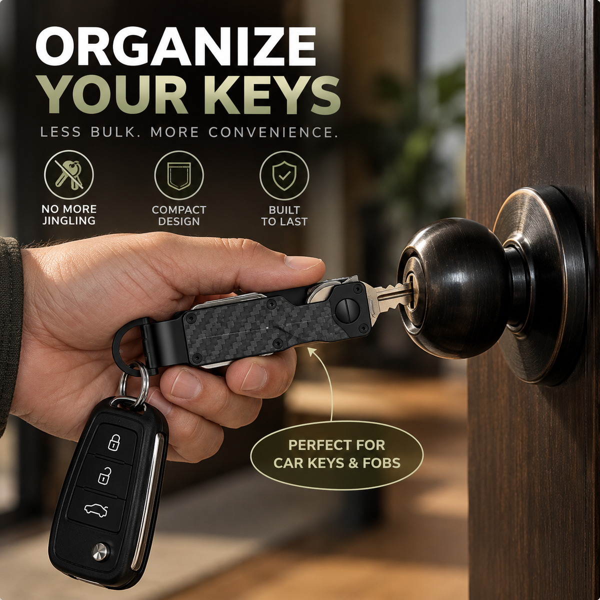 Nexor™ Metal Key Chain Holder
